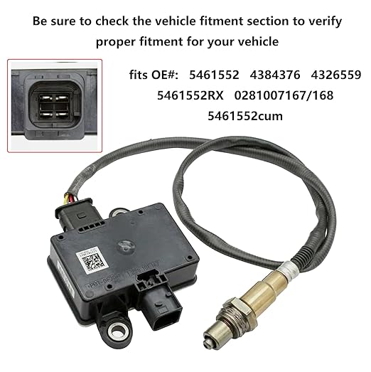 Particulate Matter Sensor For Cummins 4384376 4326559  5461552RX 0281006949/982  0281007167/168  S74002 12770234502 PM2.1  12V 
