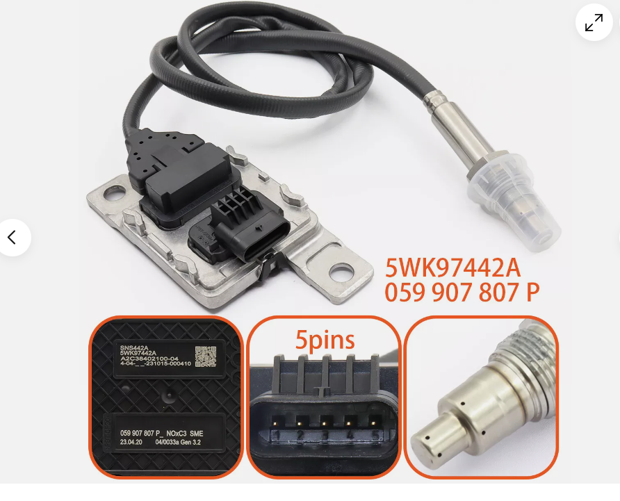 Nitrogen Oxygen Sensor for VW 059907807P A2C38402100 5WK9 7442A SNS442A
059907807AF  SNS442B