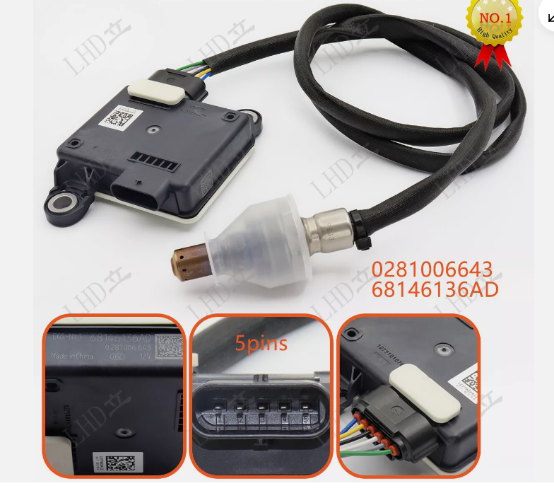 Nitrogen Oxygen Sensor for JEEP 68146136AD 68249510AB 0281006643