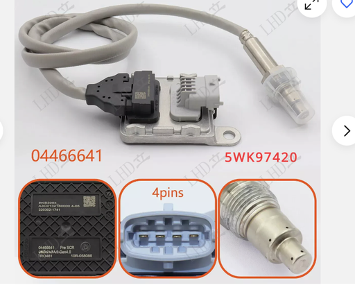 [WXD0801] Nitrogen Oxygen Sensor for Deutz 04466641  2937842 SNS3064 5WK9 7420